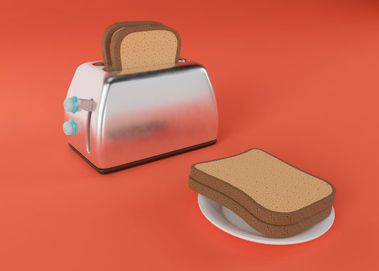 Toast Up: 4 Slice Retro Stainless Steel Toaster With Extra Wide Slots