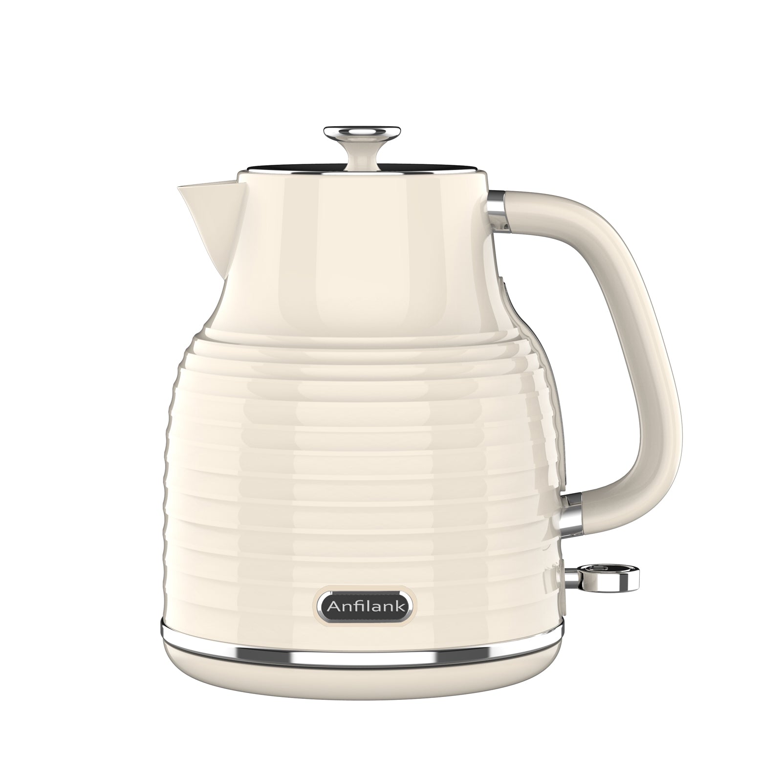 Anfilank 1.7L Cordless Electric Kettle, Plastic Tea Kettle with Water window And LED Light, Auto Shut-off, JK-153