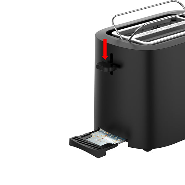 Anfilank Toaster 2 Slice, Compact Bread Toaster with Removable Crumb Tray and Bread Rack, KY-876A