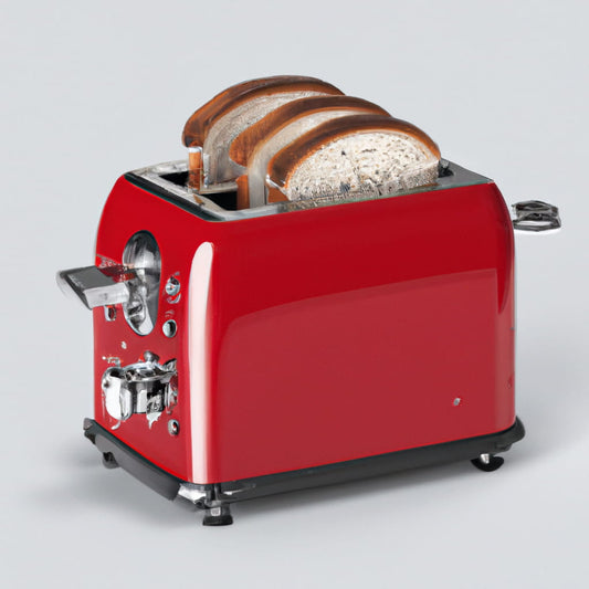Upgrade Your Kitchen: Retro 4-Slice Toaster with Extra-Wide Slots