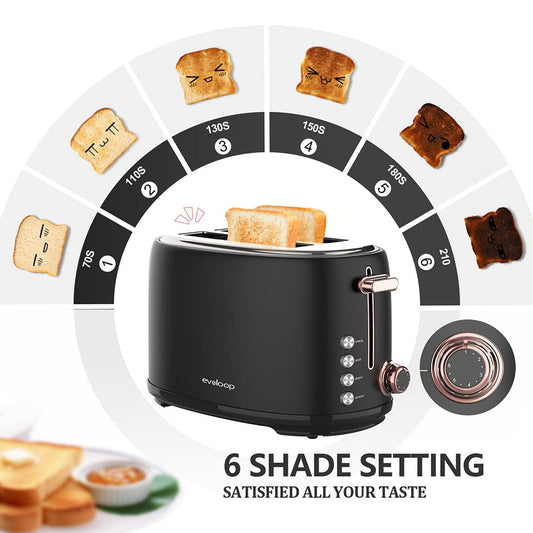 Evoloop Premium 2-Slice Stainless Steel Toaster