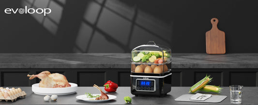 2 Tiers Electric Food Steamer