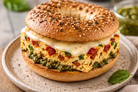 Bagel with Poached Egg
