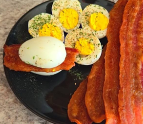 Boiled Egg and Bacon