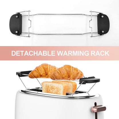 Evoloop Toaster 4 Slice, Stainless Steel Bread Toasters, 6 Bread Shade Settings, KY-832