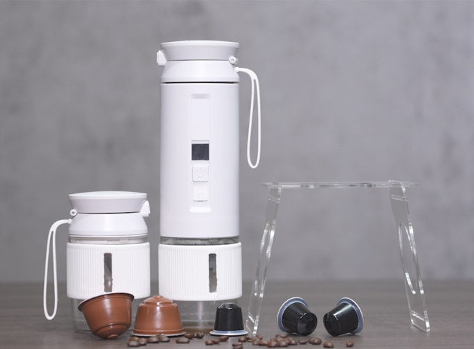 The 4-in-1 Portable Coffee Machine & Tumbler in One