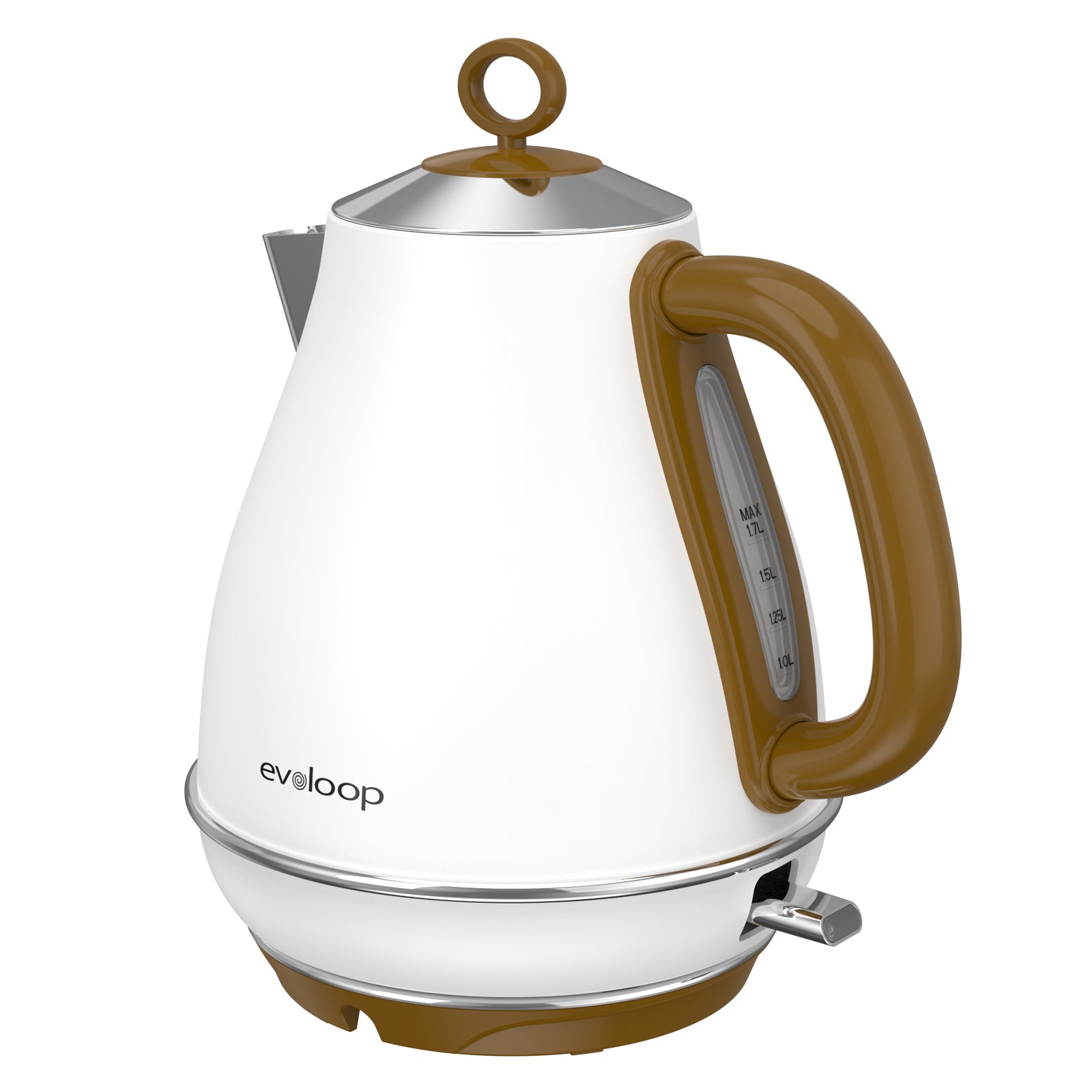 Evoloop 1.7L Fast Boiling Electric Kettles, Hot Water Tea Kettle, Hot Water Boiler Heater, Stainless Steel Teapot