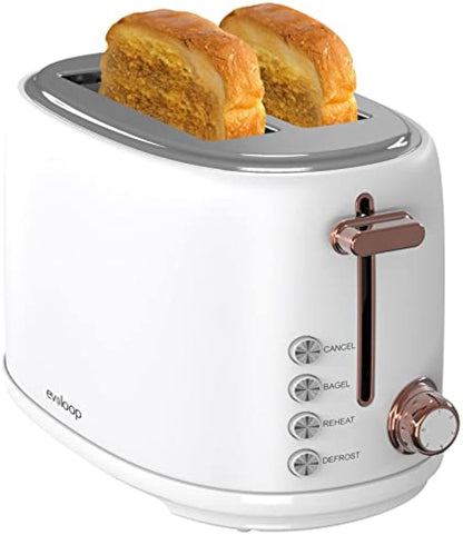 Evoloop Toaster 4 Slice, Stainless Steel Bread Toasters, 6 Bread Shade Settings, KY-832
