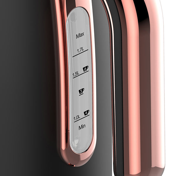 Electric Kettle, Evoloop 100% Stainless Steel Tea Kettle with 1500W Fast Boiling Heater, Classic Design, Cordless, JK-145