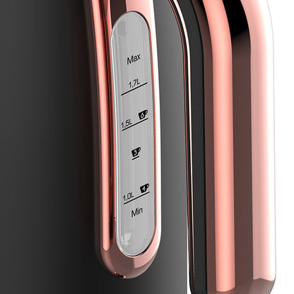 Electric Kettle, Evoloop 100% Stainless Steel Tea Kettle with 1500W Fast Boiling Heater, Classic Design, Cordless, JK-145
