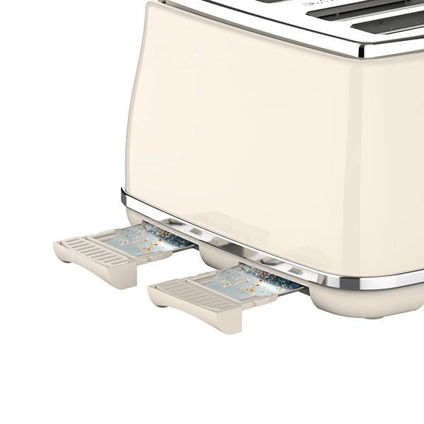 Evoloop Toaster 4 Slice, Stainless Steel Bread Toasters, 6 Bread Shade Settings, Reheat, Bagel, Defrost, Cancel Function, KY-810