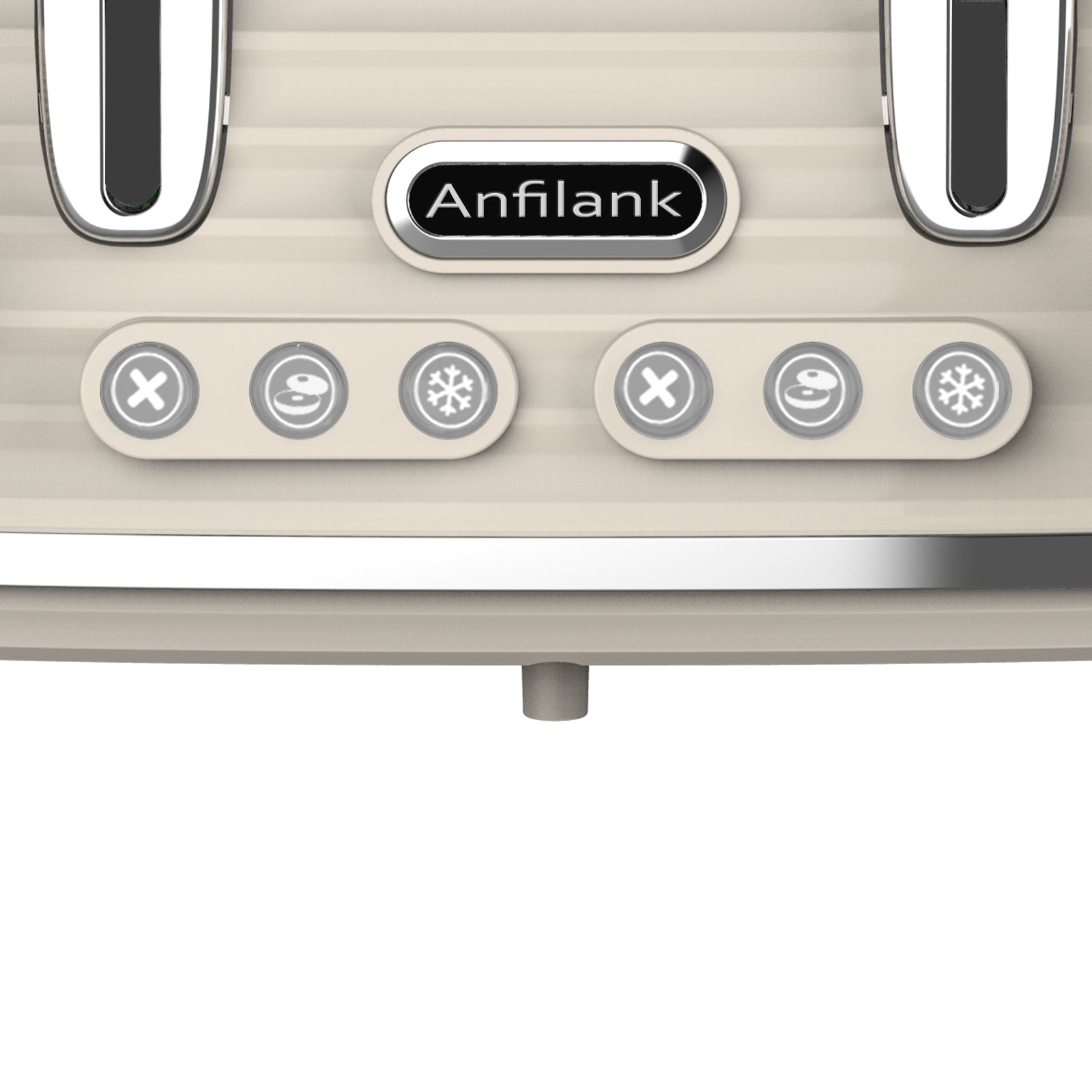 Anfilank 4-Slice Toaster, Retro Toaster with Long Extra-Wide Slots and Removable Tray, KY-825