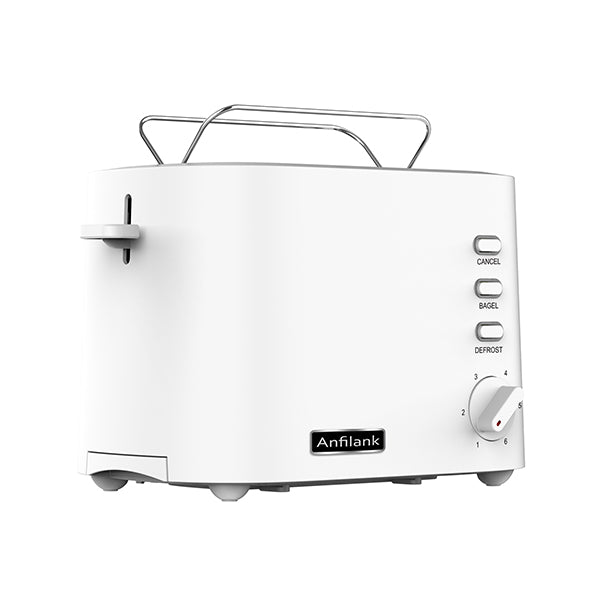 Anfilank Toaster 2 Slice, Compact Bread Toaster with Removable Crumb Tray and Bread Rack, KY-876A
