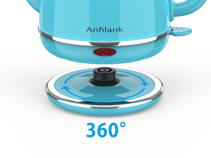 Anfilank Gooseneck Electric Kettle(1.0L), 100% Stainless Steel BPA Free Classic Pour Over Coffee Kettle, Electric Teapot with Auto Shut-Off Protection, JK-156